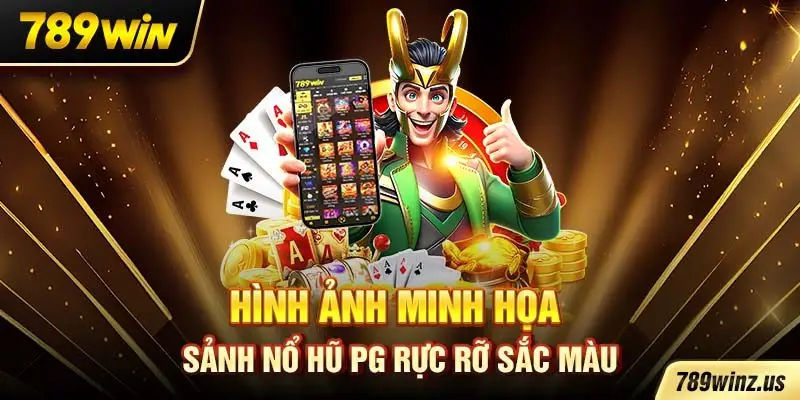 Hình ảnh minh họa sảnh nổ hũ PG rực rỡ sắc màu