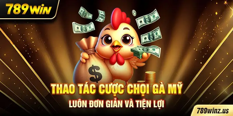 Thao tác cược chọi gà Mỹ luôn đơn giản và tiện lợi